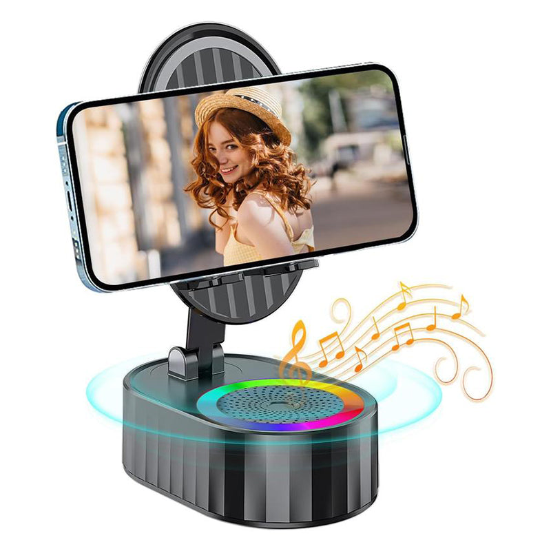 5in1 Phone Holder Wireless Induction Bluetooth Speaker