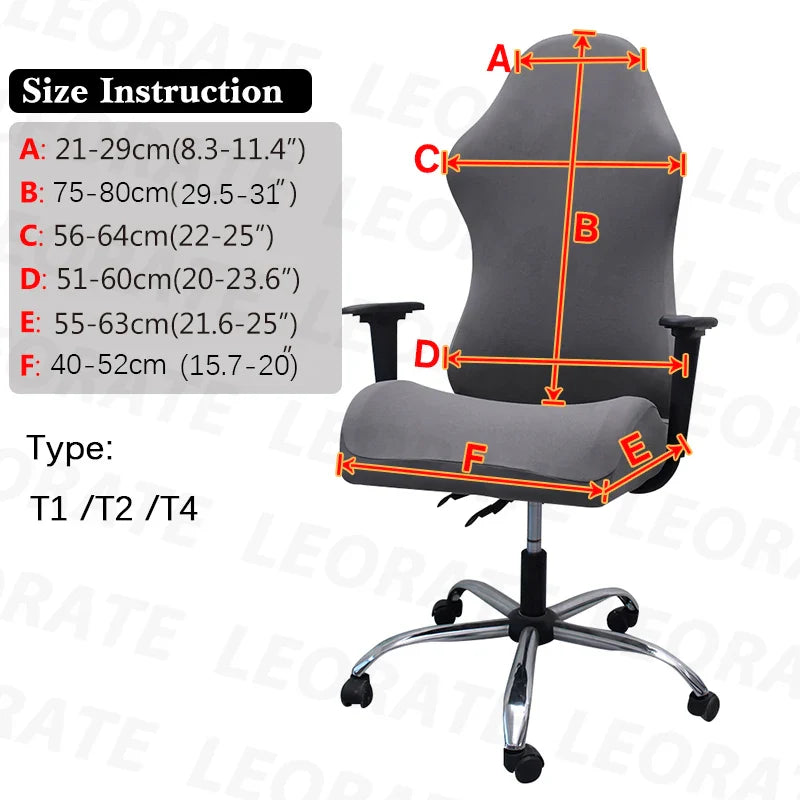 4pcs Gaming Chair Covers With Armrest Spandex cover